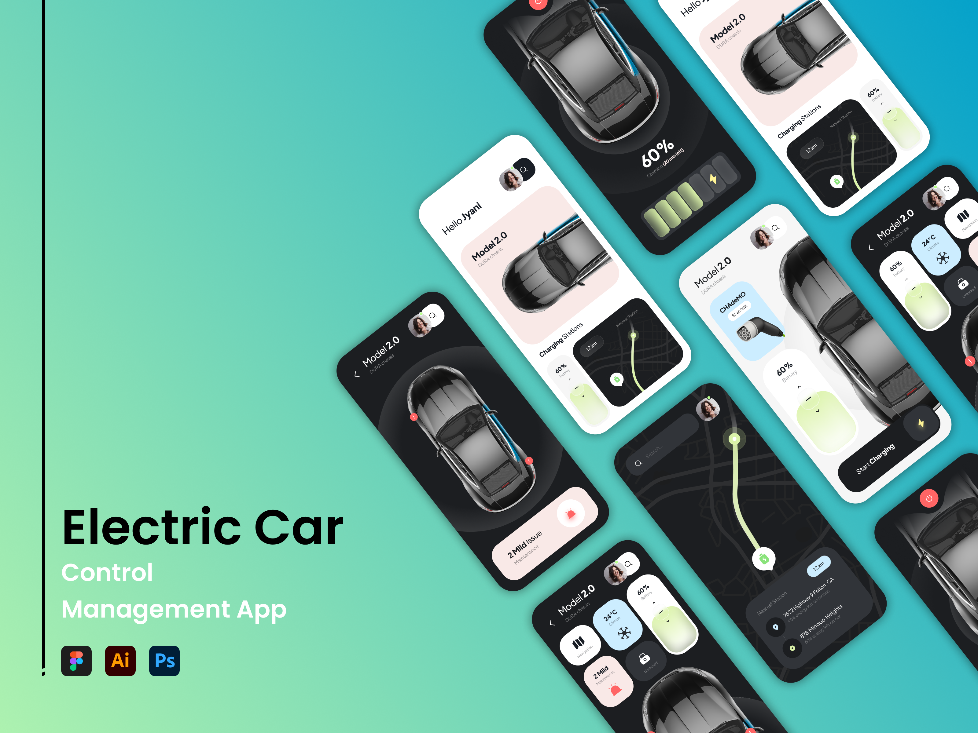 Electric Car Mobile  App
